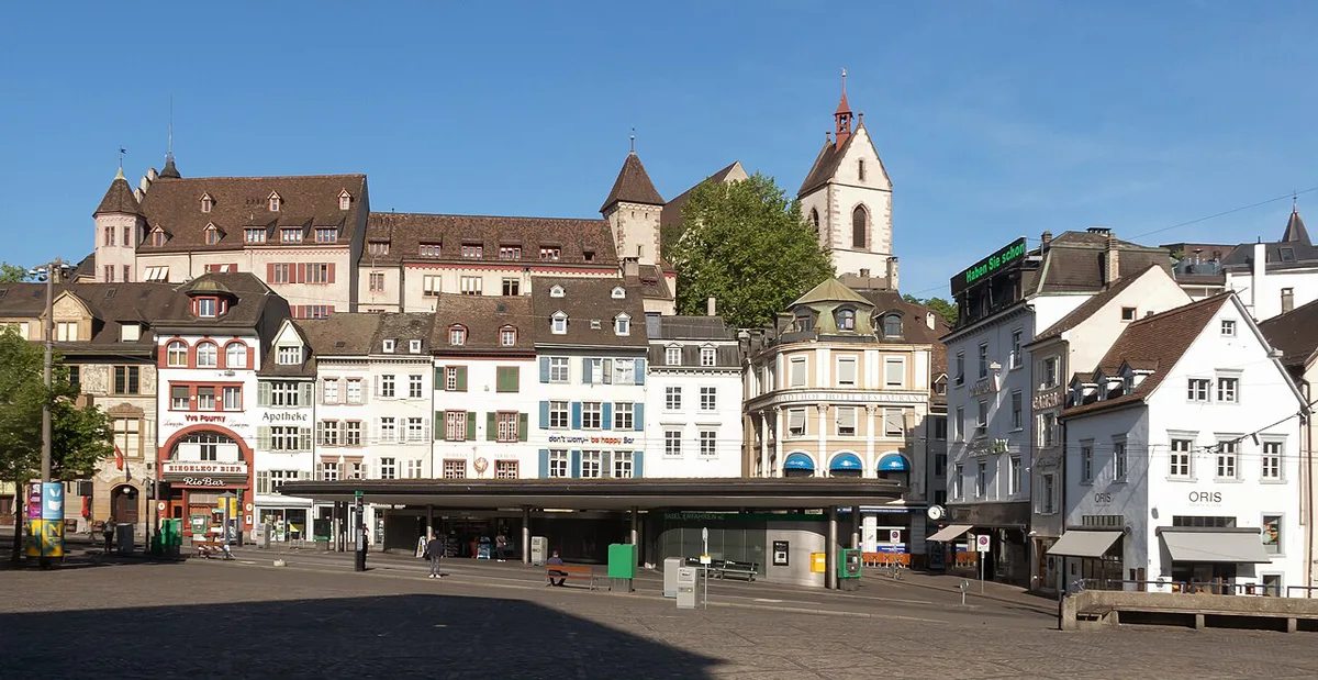 BVB tram in Basel city center, Switzerland — 2