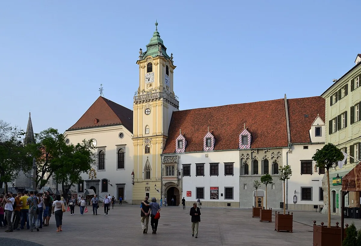 Bratislava Castle overlooking the Old Town, Slovakia — 1