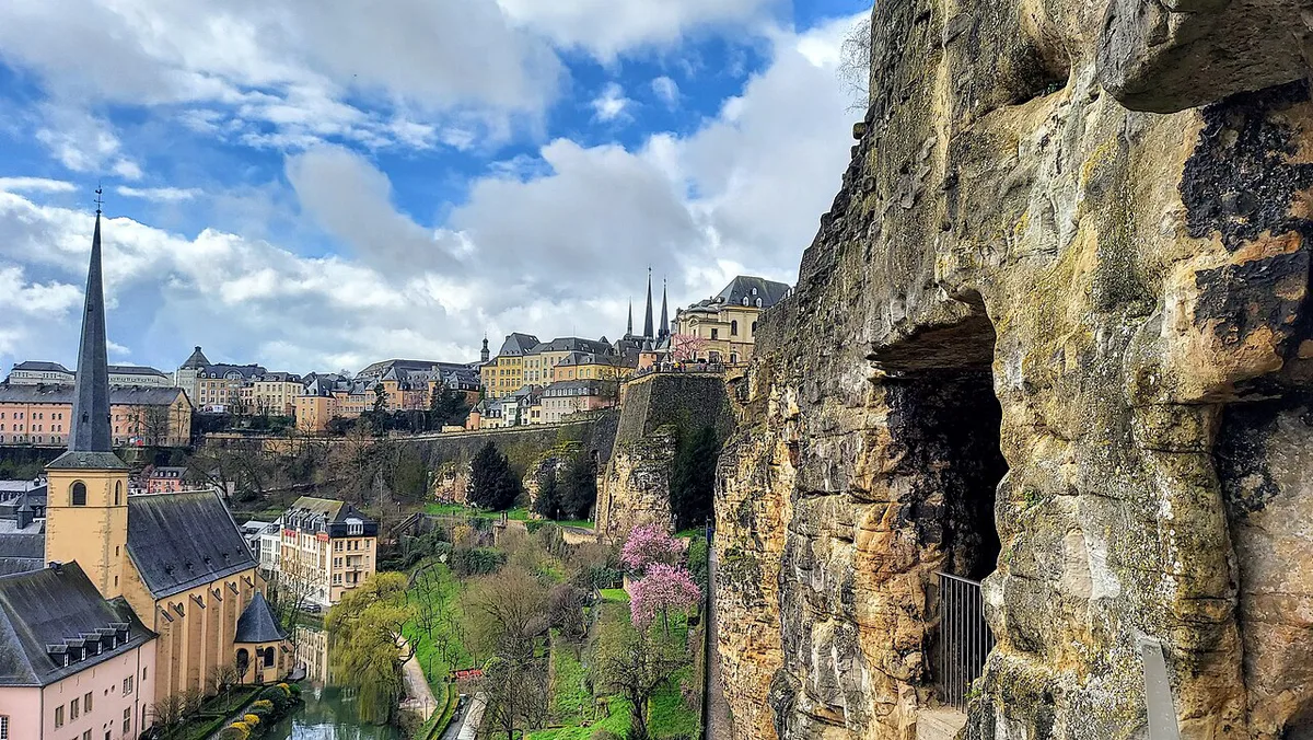 Grand Ducal Palace and Bock Casemates in Luxembourg City, Luxembourg — 1