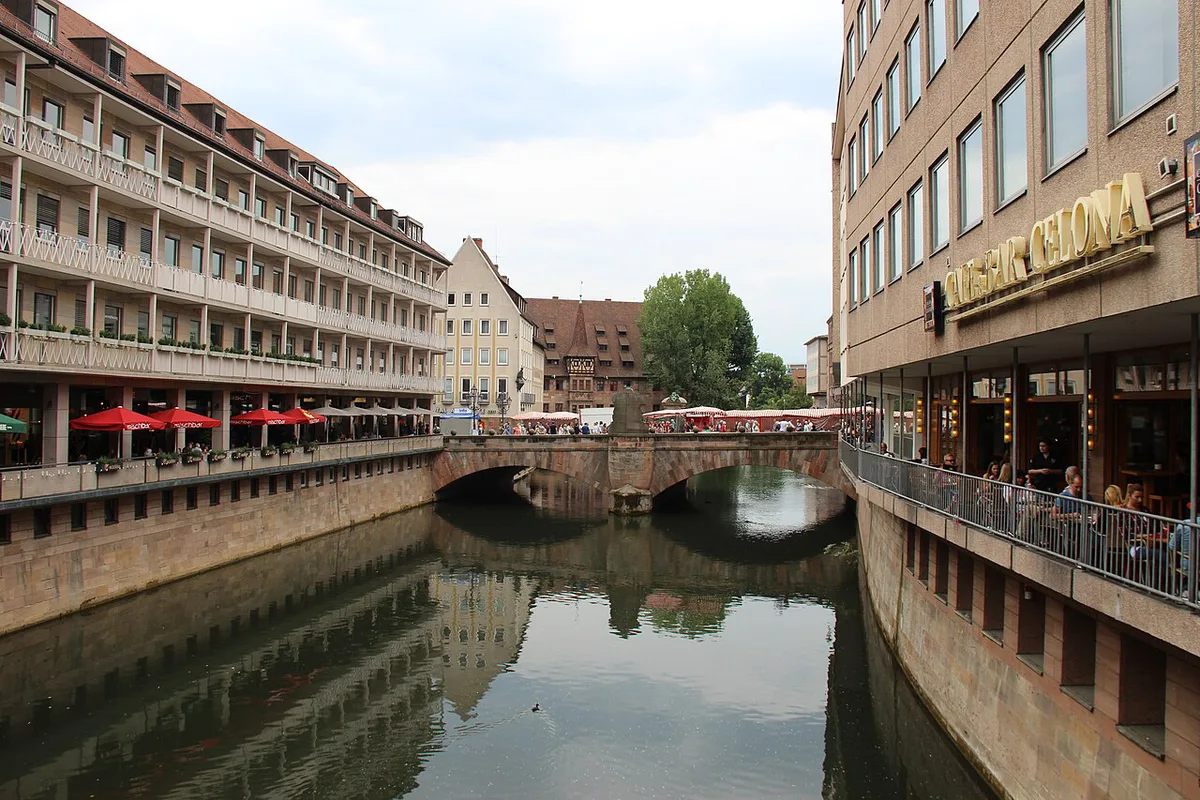 Nuremberg Castle overlooking the old town rooftops, Germany — 2