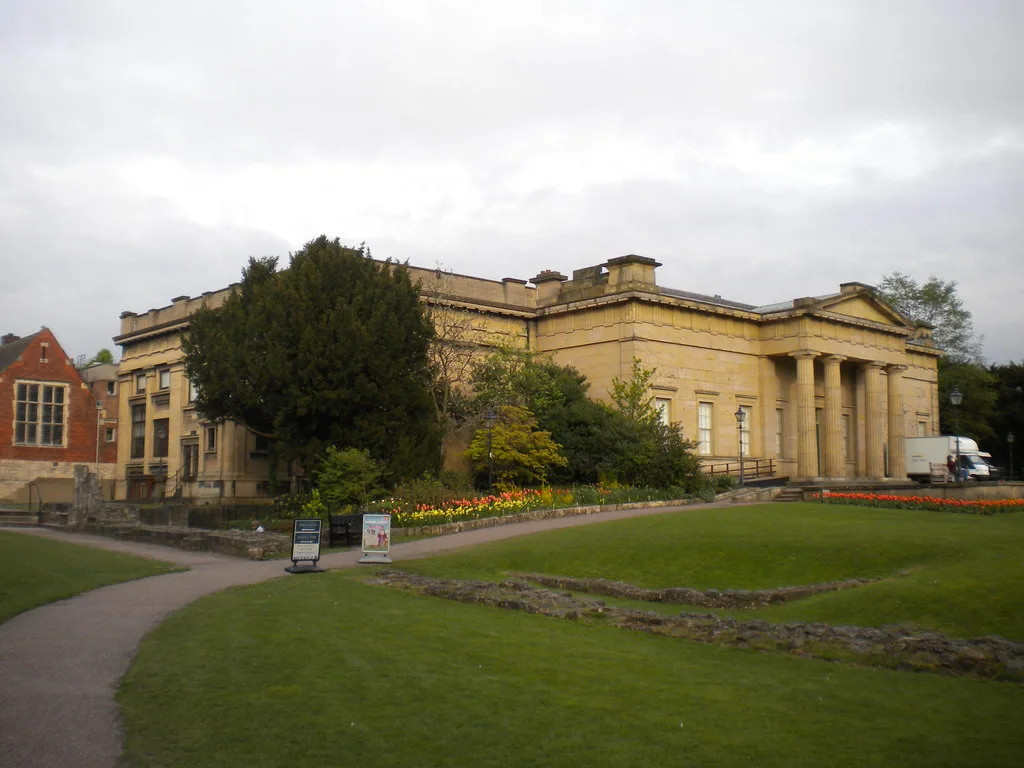 Clifford's Tower overlooking York Castle Museum grounds, United Kingdom — 2